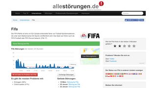 
                            8. Fifa Störung? Aktuelle Störungen und Probleme | Allestörungen