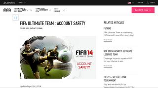 
                            7. FIFA Ultimate Team : Account Safety - EA Sports