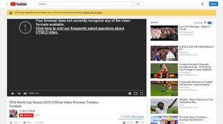 
                            11. FIFA World Cup Russia 2018 (Official Video Preview) Tristans Football ...