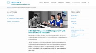 
                            7. FIFGROUP Improve HR Management with Indivara HCMS Platform ...