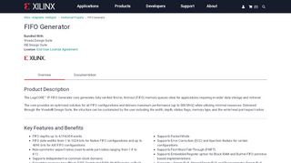 
                            8. FIFO Generator - Xilinx