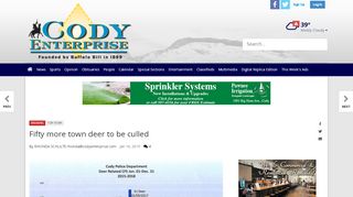 
                            7. Fifty more town deer to be culled | Local News | ...