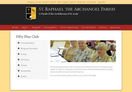 
                            9. Fifty Plus Club | St. Raphael the Archangel Parish