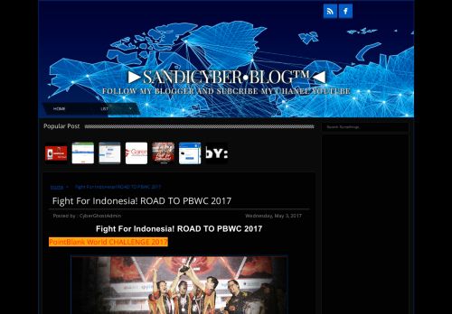 
                            4. Fight For Indonesia! ROAD TO PBWC 2017 - SandiCyber•Blog