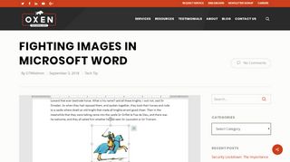 
                            12. Fighting images in Microsoft Word | OXEN Technology