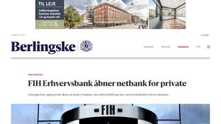 
                            4. FIH Erhvervsbank åbner netbank for private - Berlingske