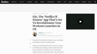 
                            13. Fiit, The 'Netflix Of Fitness' App That's Set To Revolutionize Your ...