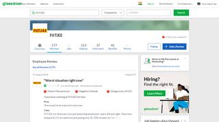 
                            9. FIITJEE - Worst situation right now | Glassdoor.co.in