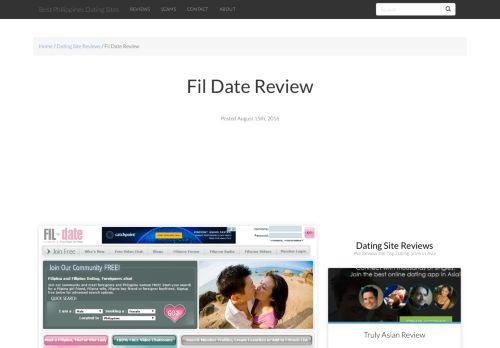 
                            8. Fil Date Review - Best Philippines Dating Sites