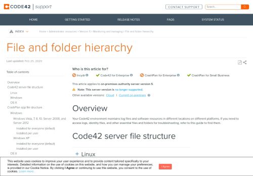 
                            10. File and folder hierarchy - Code42 Support