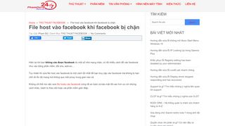 
                            3. File host vào facebook khi facebook bị chặn (Thành Công 100%)