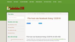 
                            7. File host vào facebook tháng 12/2016 - Cuuhotinhoc.com