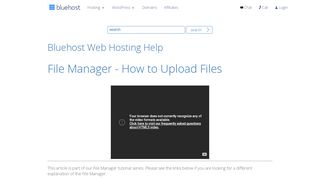 
                            13. File Manager - Uploading Files - Bluehost