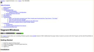 
                            6. File: README — Documentation for vagrant-windows (1.6.0)
