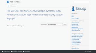
                            8. File talk:User Talk Norton antivirus login, symantec login, norton 360 ...