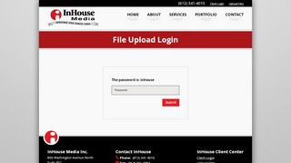 
                            5. File Upload Login | InHouse Media