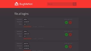 
                            6. file.al passwords - BugMeNot