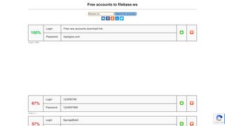 
                            6. filebase.ws - free accounts, logins and passwords