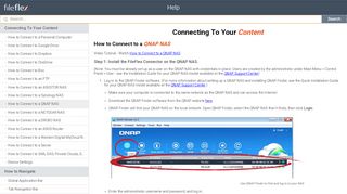 
                            11. FileFlex Help | How to Connect to a QNAP NAS