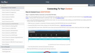 
                            8. FileFlex Help | How to Connect to an ASUSTOR NAS