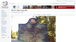 
                            8. File:Ft. Mims sign.JPG - Wikipedia