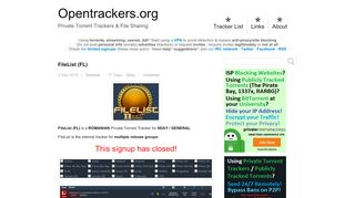 
                            13. FileList (FL) - Private Torrent Trackers & File Sharing