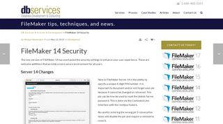 
                            7. FileMaker 14 Security | DB Services