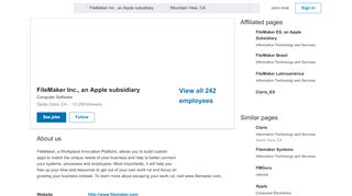 
                            13. FileMaker Inc., an Apple subsidiary | LinkedIn