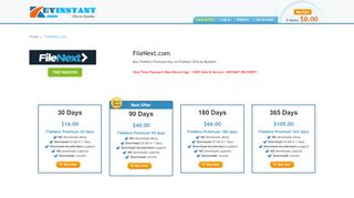 
                            6. FileNext premium account, FileNext reseller paypal - KeyInstant.com