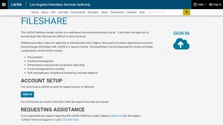 
                            8. FileShare - Los Angeles Homeless Services Authority