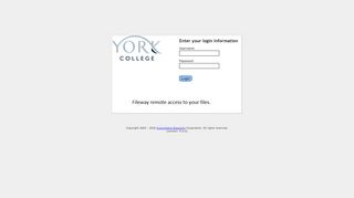 
                            9. FileWay Login - York College