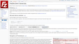 
                            3. FileZilla Client Tutorial (de) - FileZilla Wiki