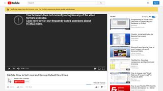 
                            9. FileZilla: How to Set Local and Remote Default Directories - YouTube