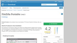 
                            4. FileZilla Portable | heise Download