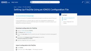 
                            7. FileZilla with 1&1 IONOS-Configuration file setup - 1&1 IONOS Help