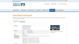 
                            6. Filiale Bad Friedrichshall - Volksbank Heilbronn eG