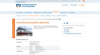 
                            12. Filiale Boizenburg/Elbe (Bahnhof) - Raiffeisenbank eG Lauenburg/Elbe
