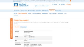 
                            2. Filiale Darmsheim - Vereinigte Volksbank