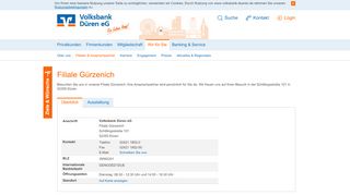 
                            7. Filiale Gürzenich - Volksbank Düren eG