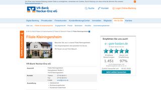 
                            6. Filiale Kleiningersheim VR-Bank Neckar-Enz eG. Ihre Bank rund um ...