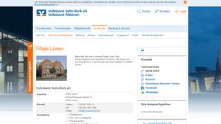 
                            7. Filiale Lünen - Volksbank Selm-Bork eG, Ihre Bank in Selm, Bork ...
