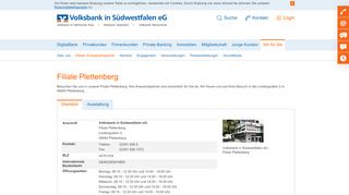 
                            4. Filiale Plettenberg - Volksbank in Südwestfalen eG