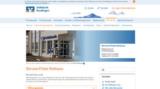 
                            8. Filiale Reutlingen Reithausweg - Volksbank Reutlingen eG
