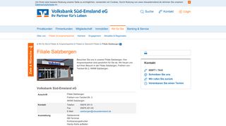 
                            7. Filiale Salzbergen - Volksbank Süd Emsland eG