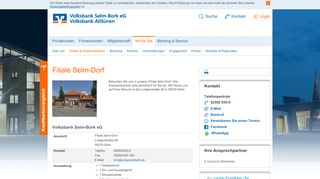 
                            6. Filiale Selm-Dorf - Volksbank Selm-Bork eG, Ihre Bank in Selm, Bork ...