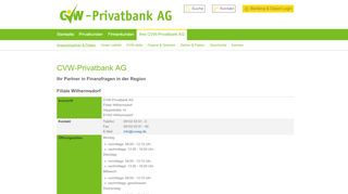 
                            13. Filiale Wilhermsdorf - CVW-Privatbank AG