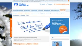 
                            5. Filialen & Öffnungszeiten - Volksbank Ermstal-Alb eG