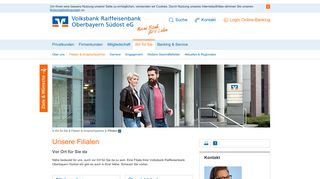 
                            8. Filialen - Volksbank Raiffeisenbank Oberbayern Südost eG