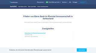 
                            13. Filialen von Biene Bank Im Rheintal Genossenschaft in Switzerland ...