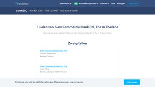 
                            6. Filialen von Siam Commercial Bank Pcl, The in Thailand - TransferWise